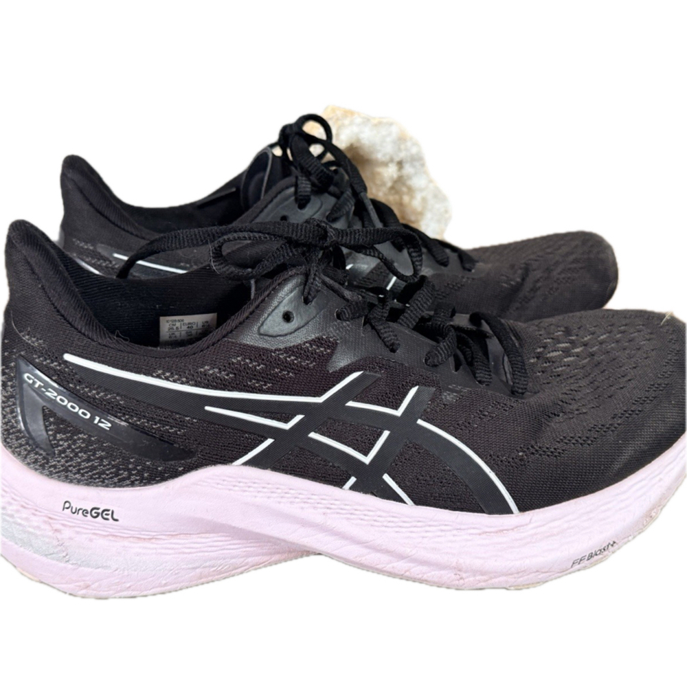 Asics GT 2000 12 Women's Black/Pink Running Shoes 1012B506 Size 8.5